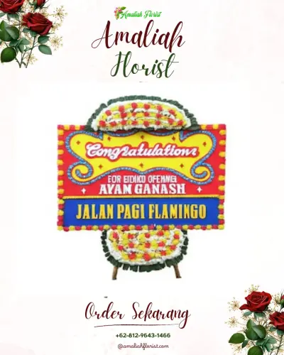 Bunga Papan Congratulation di Genikan